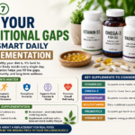Habit 7 infographic showing key supplements Vitamin D3 Omega-3 Magnesium and Multivitamin for daily nutritional support