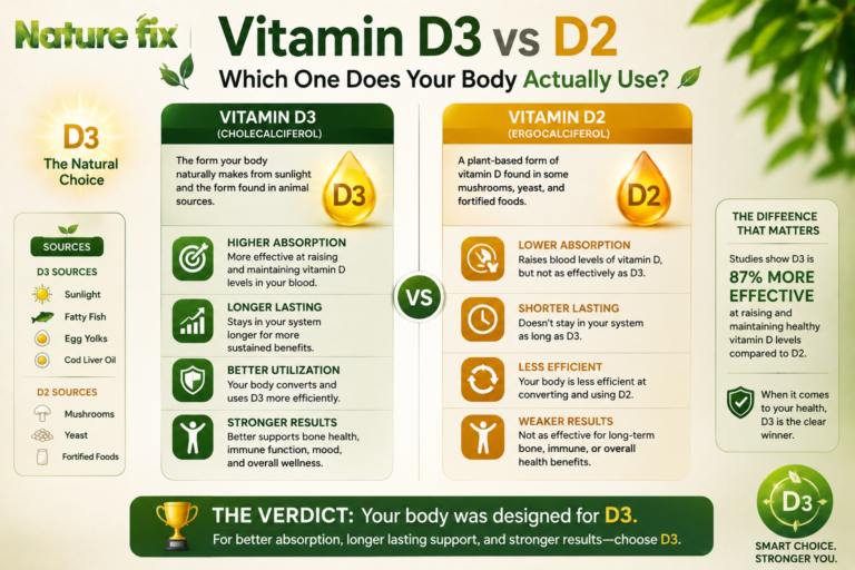 Vitamin D3 vs D2 – Which One Does Your Body Actually Use?